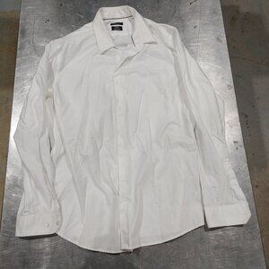 Brand New RW&CO White Button-Down Dress Shirt Size XL Neck 17-17.5 Non-Iron